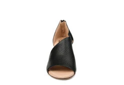Journee Collection Womens Aretha Wedge Sandal - Black -Deals Viva Stride Store US 01 102152 02
