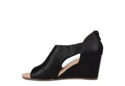 Journee Collection Womens Aretha Wedge Sandal - Black -Deals Viva Stride Store US 01 102152 03