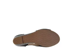 Journee Collection Womens Aretha Wedge Sandal - Black -Deals Viva Stride Store US 01 102152 06