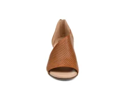 Journee Collection Womens Aretha Wedge Sandal - Cognac -Deals Viva Stride Store US 01 102153 02