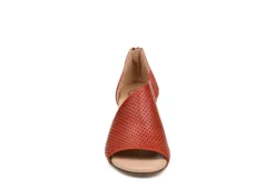 Journee Collection Womens Aretha Wedge Sandal - Rust -Deals Viva Stride Store US 01 102154 02
