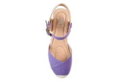 Journee Collection Womens Ashlyn Wedge Sandal - Purple -Deals Viva Stride Store US 01 102163 05