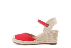 Journee Collection Womens Ashlyn Wedge Sandal - Red -Deals Viva Stride Store US 01 102164 03