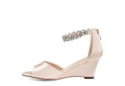 Journee Collection Womens Connor Wedge Sandal - Off White -Deals Viva Stride Store US 01 102217 03