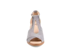 Journee Collection Womens Kedzie Wedge Sandal - Grey -Deals Viva Stride Store US 01 102267 02