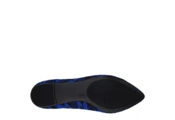 Journee Collection Womens Karise Flat - Blue -Deals Viva Stride Store US 01 103245 06