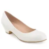Journee Collection Womens Saar Pump - White