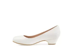 Journee Collection Womens Saar Pump - White -Deals Viva Stride Store US 01 103360 03
