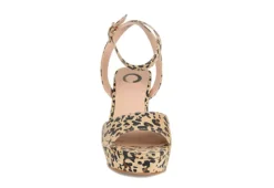 Journee Collection Womens Nairri Platform Sandal - Leopard -Deals Viva Stride Store US 01 103510 02