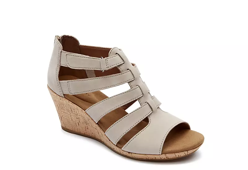 Rockport Womens Briah Gladiator Sandal - Taupe 1 Rockport Womens Briah Gladiator Sandal - Taupe