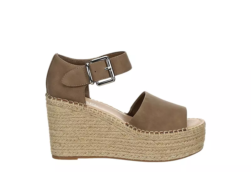 Michael By Michael Shannon Womens Giulia Wedge Sandal - Taupe 2 Michael By Michael Shannon Womens Giulia Wedge Sandal - Taupe - Image 2
