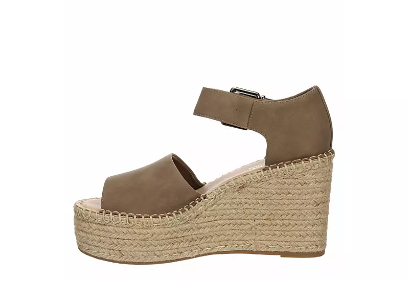 Michael By Michael Shannon Womens Giulia Wedge Sandal - Taupe 4 Michael By Michael Shannon Womens Giulia Wedge Sandal - Taupe - Image 4