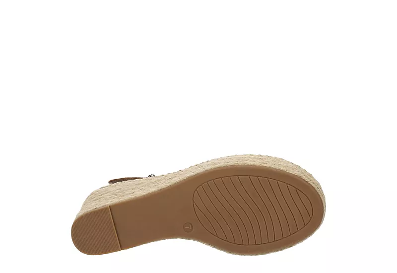 Michael By Michael Shannon Womens Giulia Wedge Sandal - Taupe 7 Michael By Michael Shannon Womens Giulia Wedge Sandal - Taupe - Image 7