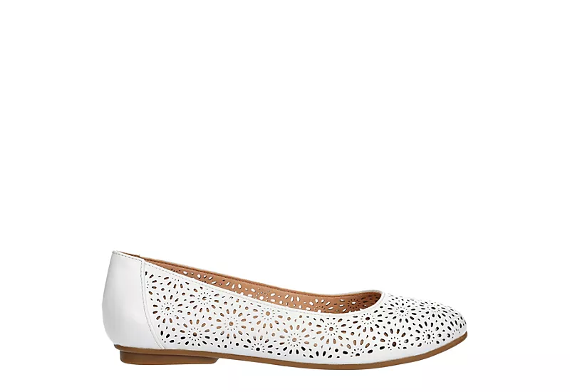 Mootsies Tootsies Womens Belva Flat - White 2 Mootsies Tootsies Womens Belva Flat - White - Image 2