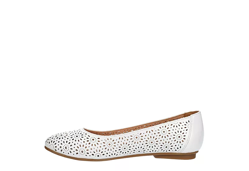 Mootsies Tootsies Womens Belva Flat - White 4 Mootsies Tootsies Womens Belva Flat - White - Image 4