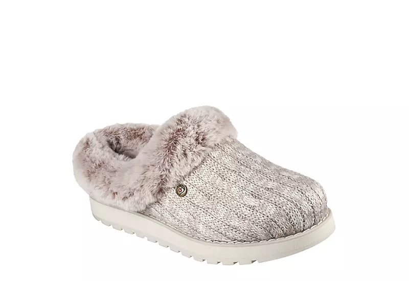 Skechers Womens Keepsakes Ice Angel Slipper - Brown 1 Skechers Womens Keepsakes Ice Angel Slipper - Brown