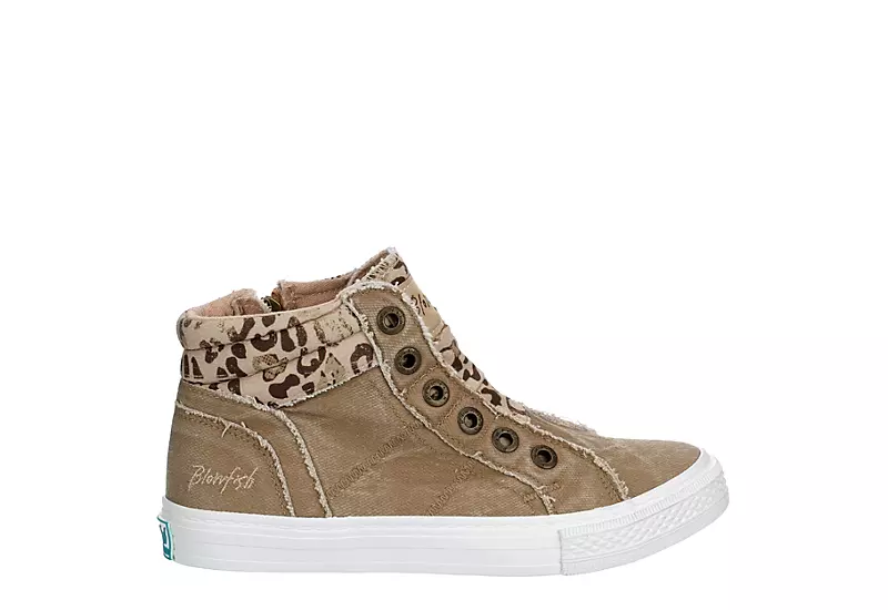 Blowfish Womens Kora High Top Sneaker - Taupe 2 Blowfish Womens Kora High Top Sneaker - Taupe - Image 2
