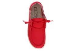 Heydude Womens Wendy Slip On Sneaker - Red -Deals Viva Stride Store US 01 106161 05