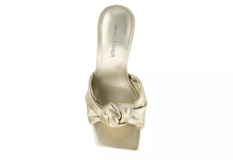 Marc Fisher Womens Daliot Slide Sandal - Gold 4 Marc Fisher Womens Daliot Slide Sandal - Gold - Image 4