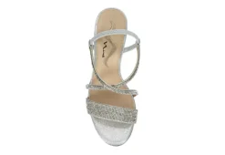 N By Nina Womens Lourdes Sandal - Silver -Deals Viva Stride Store US 01 106400 05