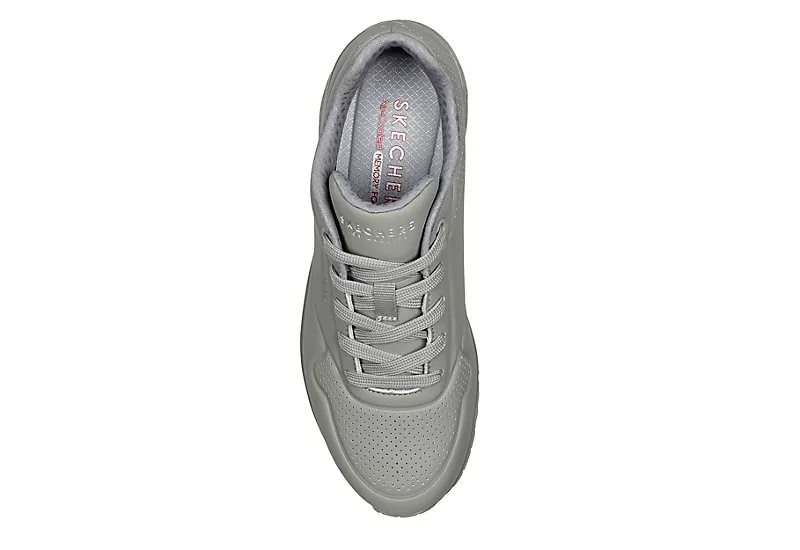 Skechers Womens Uno Sneaker - Grey 4 Skechers Womens Uno Sneaker - Grey - Image 4