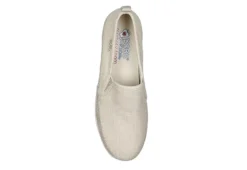 Skechers Womens Flexpadrille Hi Pleasant Harmony Slip On Sneaker - Natural -Deals Viva Stride Store US 01 106894 03