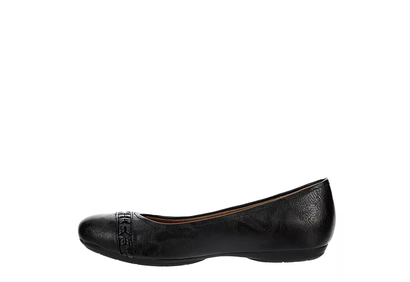 Eurosoft Womens Sifton Flat - Black 4 Eurosoft Womens Sifton Flat - Black - Image 4