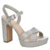 Maripe Womens Leilani Platform Sandal - Silver