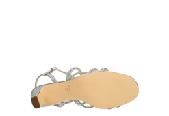 N By Nina Womens Bloom Sandal - Silver -Deals Viva Stride Store US 01 107405 06