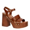 Madden Girl Womens Greenville Platform Sandal - Cognac