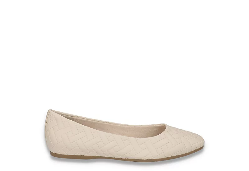 Easy Street Womens Mazi Flat - Bone 2 Easy Street Womens Mazi Flat - Bone - Image 2