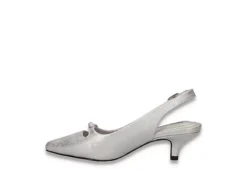 Easy Street Womens Emerin Slingback Pump - Silver -Deals Viva Stride Store US 01 108061 03