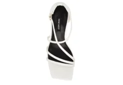 Nine West Womens Rolga Wedge Sandal - White 10 Nine West Womens Rolga Wedge Sandal - White -Deals Viva Stride Store US 01 108884 03