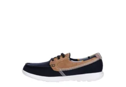 Skechers Womens Go Walk Lite Playa Vista Boat Shoe - Navy -Deals Viva Stride Store US 01 112127 03