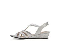 Lifestride Womens Yaya Wedge Sandal - Silver -Deals Viva Stride Store US 01 200113 03