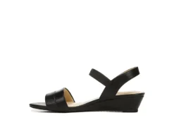 Lifestride Womens Yuma Wedge Sandal - Black -Deals Viva Stride Store US 01 201296 03