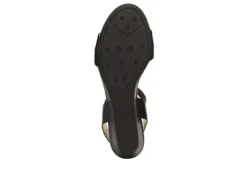 Lifestride Womens Yuma Wedge Sandal - Black -Deals Viva Stride Store US 01 201296 06