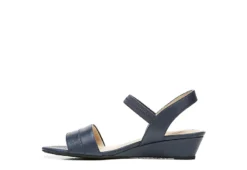 Lifestride Womens Yuma Wedge Sandal - Navy -Deals Viva Stride Store US 01 201297 03