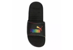 Puma Womens Cool Cat Rainbow Slide Sandal - Black -Deals Viva Stride Store US 01 202625 05