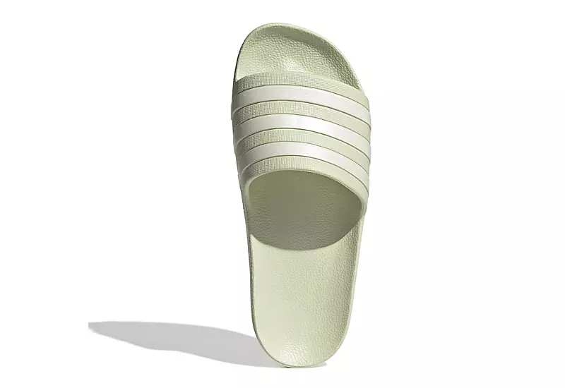 Adidas Womens Adilette Aqua Slide Sandal - Pale Green 4 Adidas Womens Adilette Aqua Slide Sandal - Pale Green - Image 4