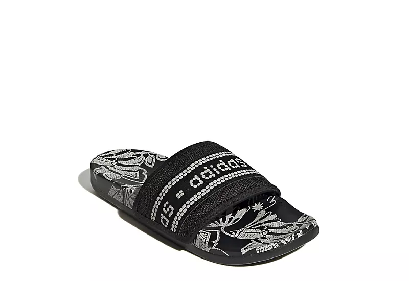 Adidas Womens Adilette Comfort Slide Sandal - Black 1 Adidas Womens Adilette Comfort Slide Sandal - Black
