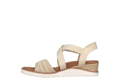 Skechers Womens Arch Fit Beach Kiss Sandal - Natural -Deals Viva Stride Store US 01 202836 02