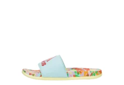 Adidas Womens Adilette Comfort Slide Sandal - Aqua -Deals Viva Stride Store US 01 203097 03