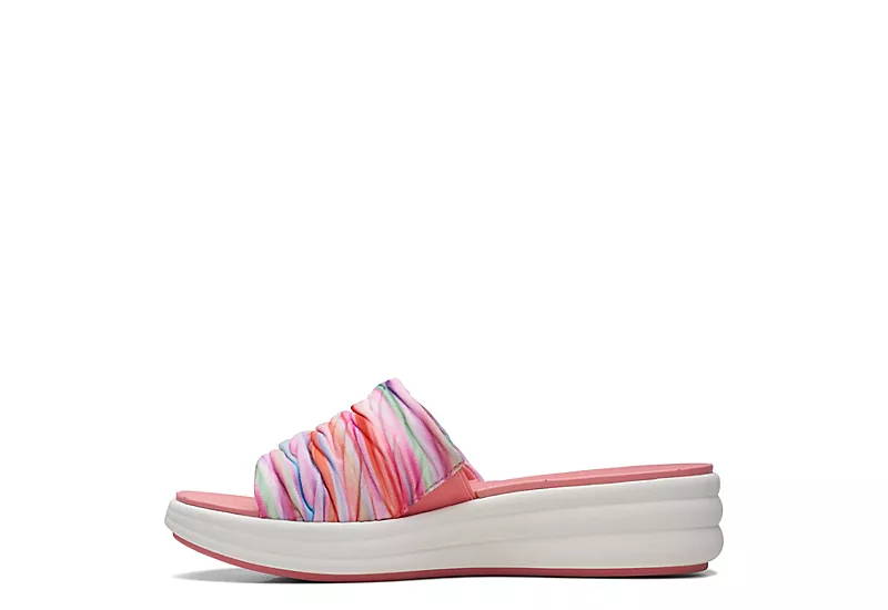 Clarks Womens Drift Petal Slide Sandal - Multicolor 4 Clarks Womens Drift Petal Slide Sandal - Multicolor - Image 4