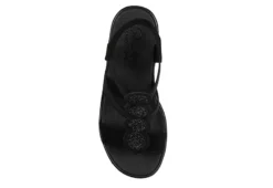Skechers Womens Rumble On - Camp Glam Wedge Sandal - Black -Deals Viva Stride Store US 01 203242 03