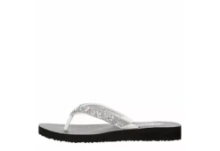 Skechers Womens Love Letter Flip Flop Sandal - White -Deals Viva Stride Store US 01 203261 03