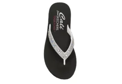 Skechers Womens Love Letter Flip Flop Sandal - White -Deals Viva Stride Store US 01 203261 05