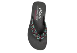 Skechers Womens Lovely Oasis Flip Flop Sandal - Black -Deals Viva Stride Store US 01 203267 03