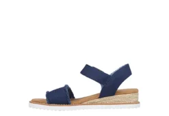 Skechers Womens Desert Kiss - Adobe Princess Wedge Sandal - Navy -Deals Viva Stride Store US 01 203275 02