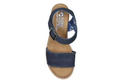 Skechers Womens Desert Kiss - Adobe Princess Wedge Sandal - Navy -Deals Viva Stride Store US 01 203275 03
